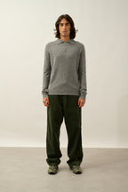 Long-Sleeved Polo Shirt - Charvet - Marl Flannel