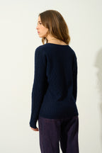 Pull Col V - Grasmoor - Navy