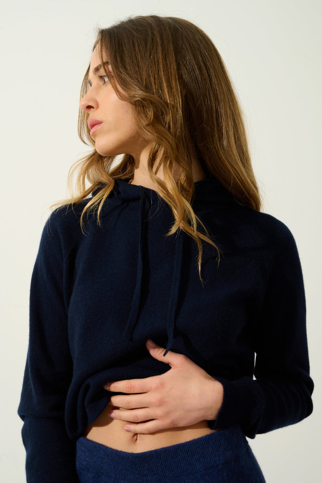 Hooded Sweater - Yarlside - Blue