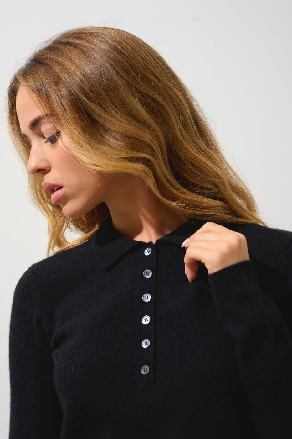 Polo Manches Longues - Slieve - Noir