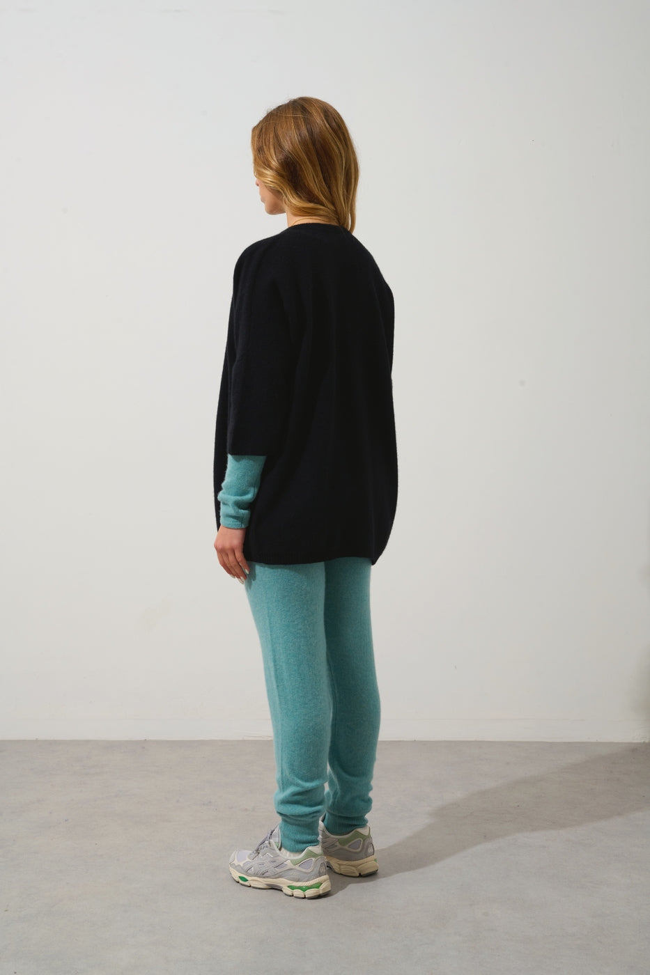 Open V-Neck 3/4-Sleeve Cardigan - Mendip - Black