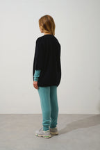 Open V-Neck 3/4-Sleeve Cardigan - Mendip - Black