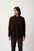 Chaleco con Cremallera y Cuello Alto - Albaron - Choco