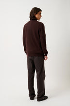 Chaleco con Cremallera y Cuello Alto - Albaron - Choco