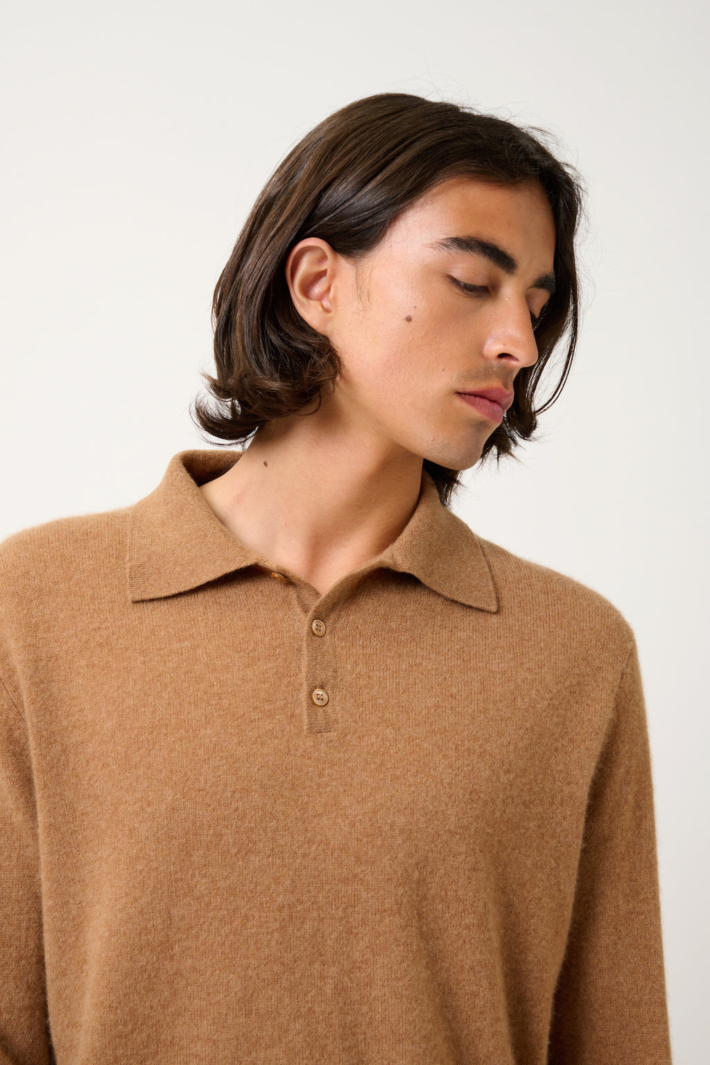 Polo Manches Longues - Charvet - Noisette