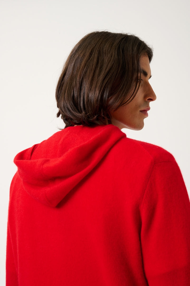 Gilet Zippé Capuche - Neurre - Rouge