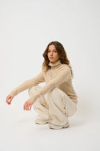 Gilet Zippé Capuche - Colombis - Beige