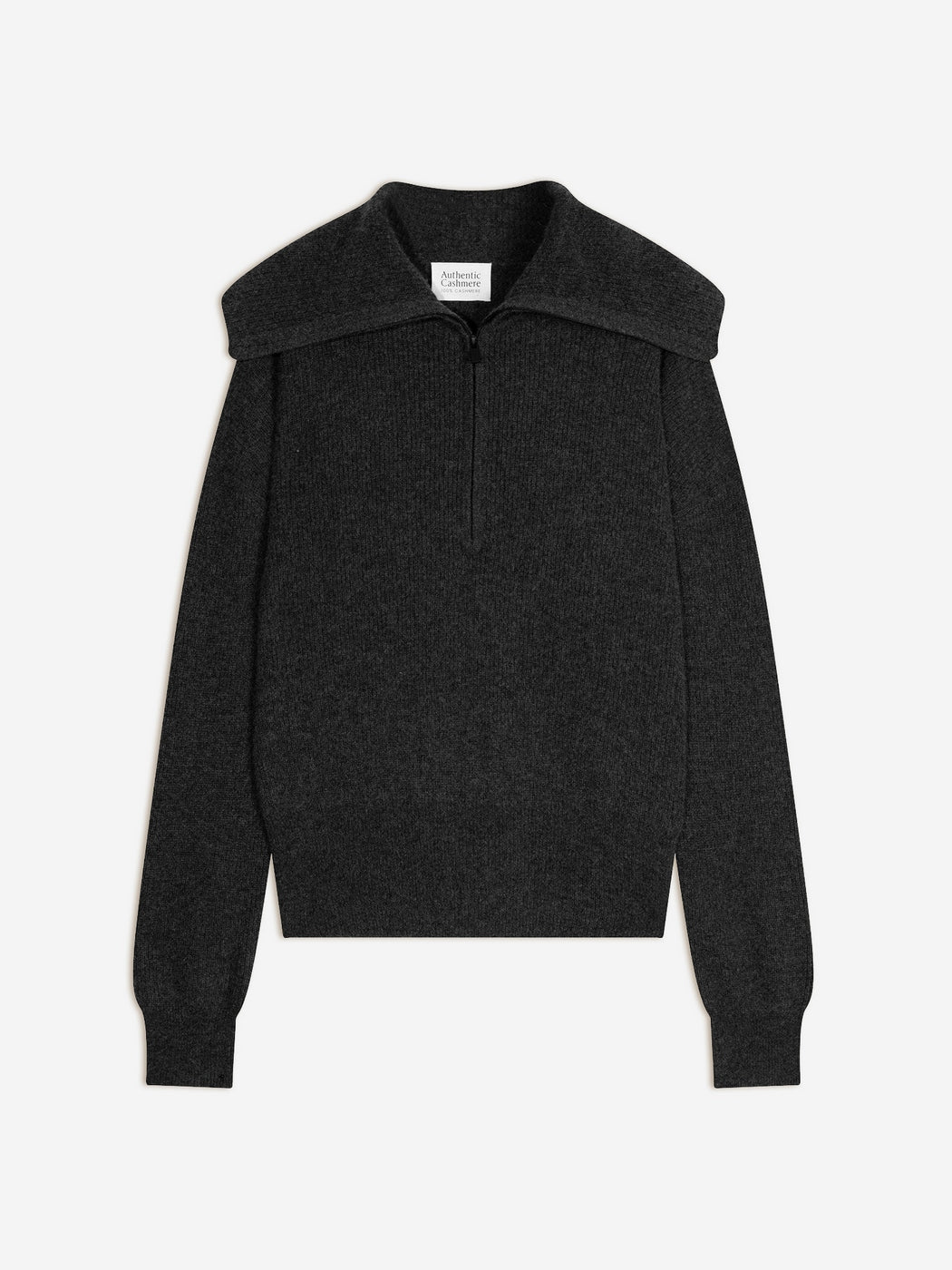 Jersey de cuello camionero - Karma - Gris carbón jaspeado
