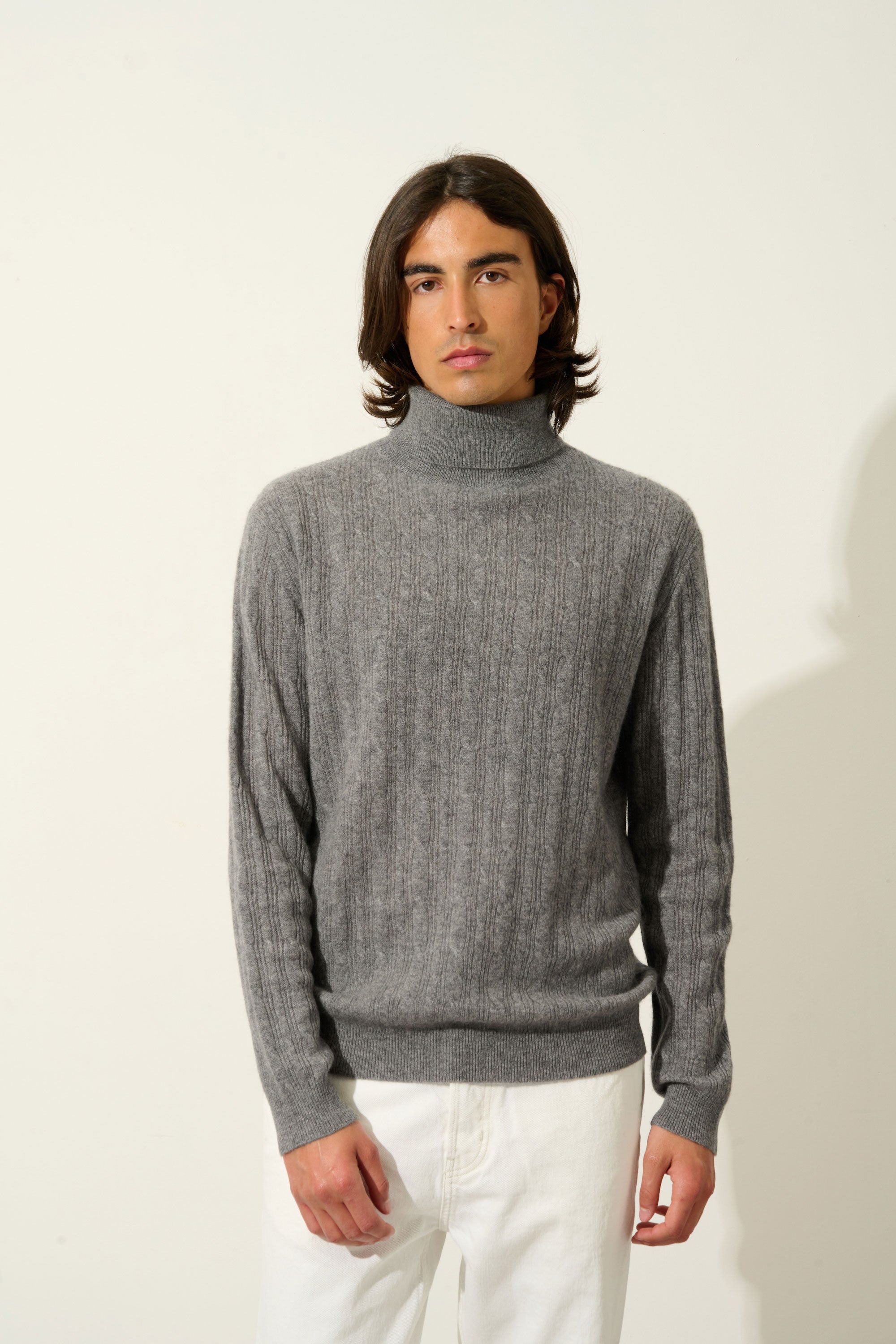 Roll-Neck Jumper - Kona - Brown