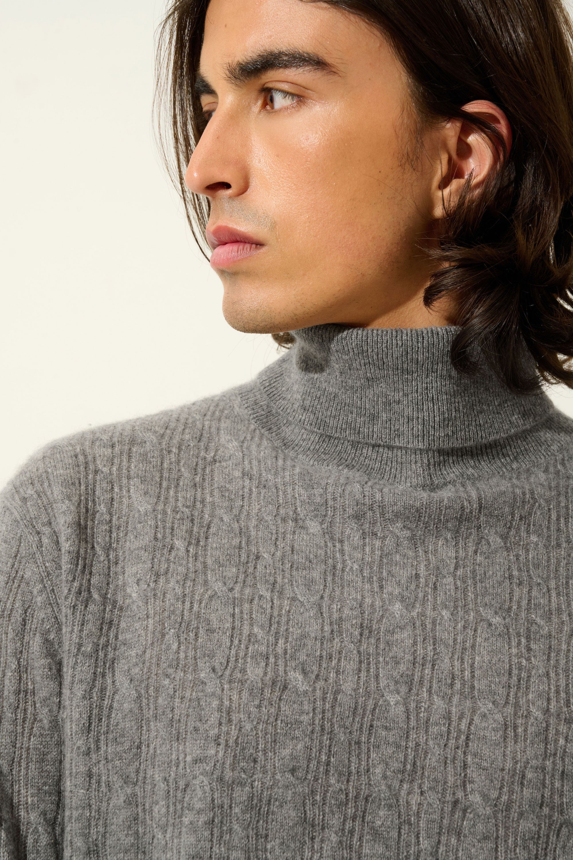Roll-Neck Jumper - Kona - Brown