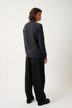 Pull Col Rond - Kundum - Noir
