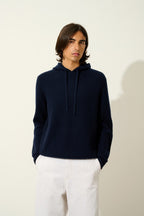 4-Ply Hooded Jumper - Mida - Navy