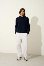4-Ply Hooded Jumper - Mida - Navy