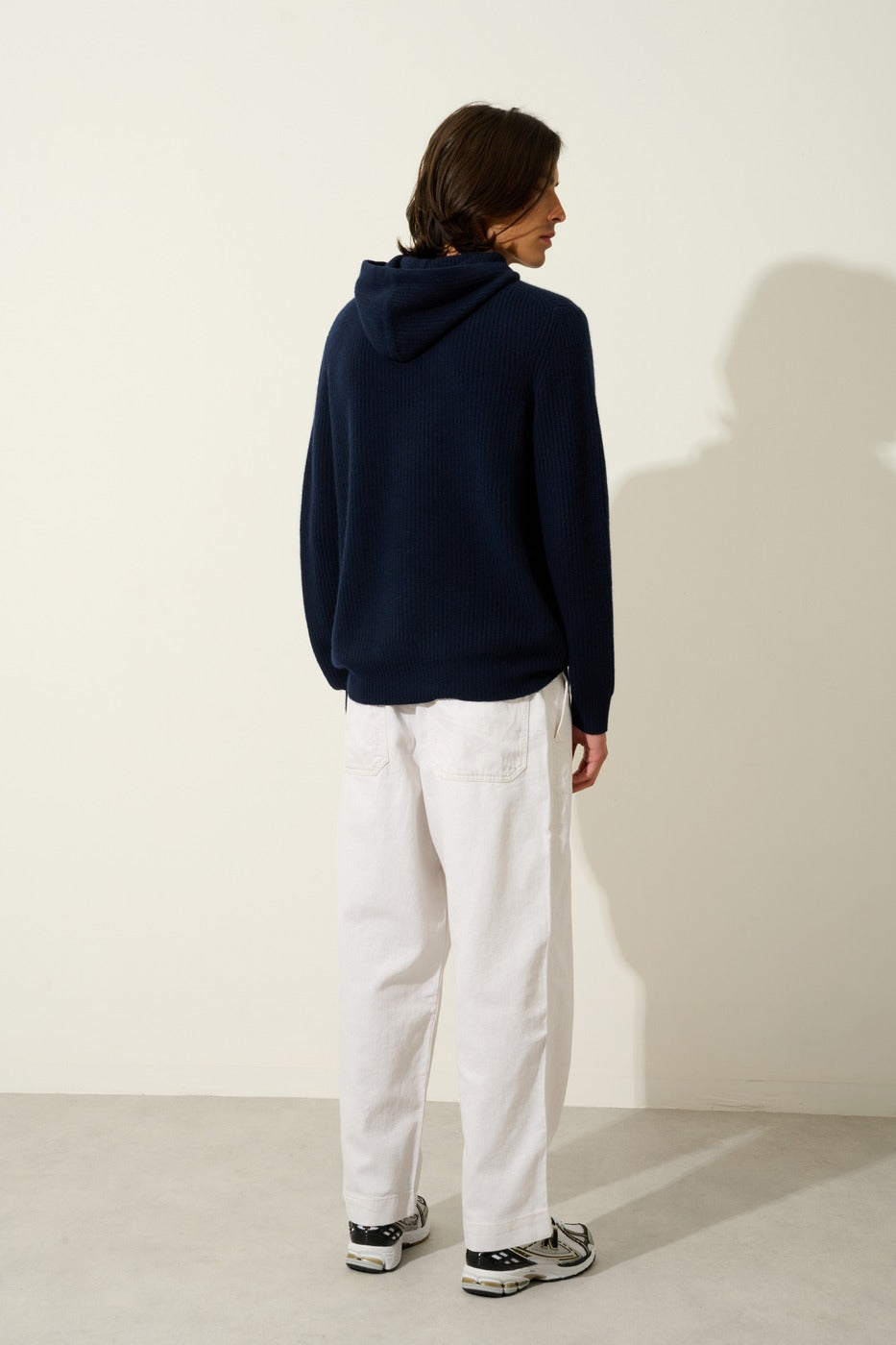 4-Ply Hooded Jumper - Mida - Navy