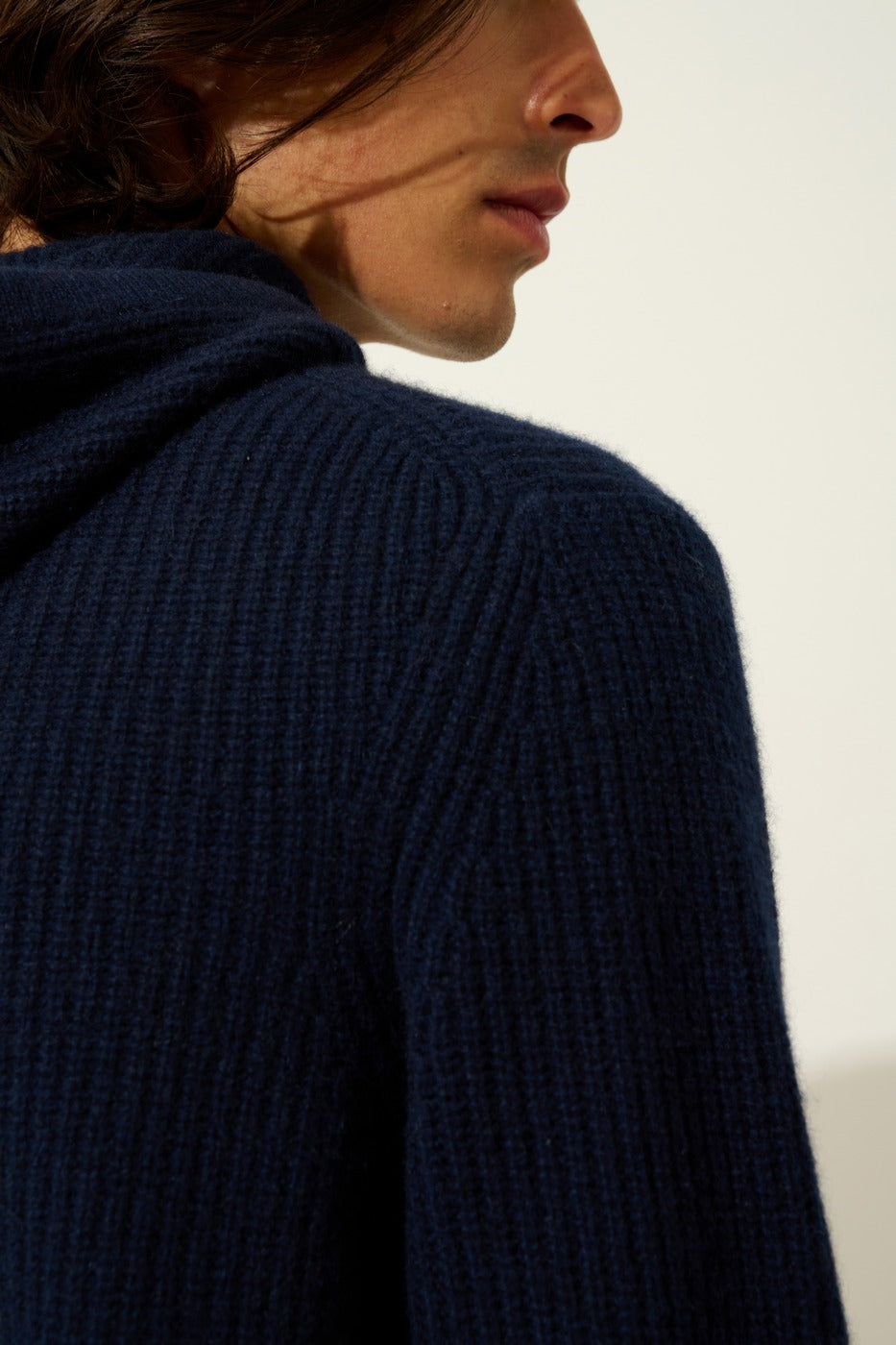 4-Ply Hooded Jumper - Mida - Navy