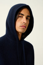 4-Ply Hooded Jumper - Mida - Navy