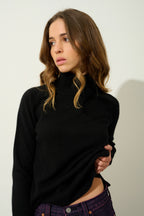Roll-Neck Jumper - Madeline - Black