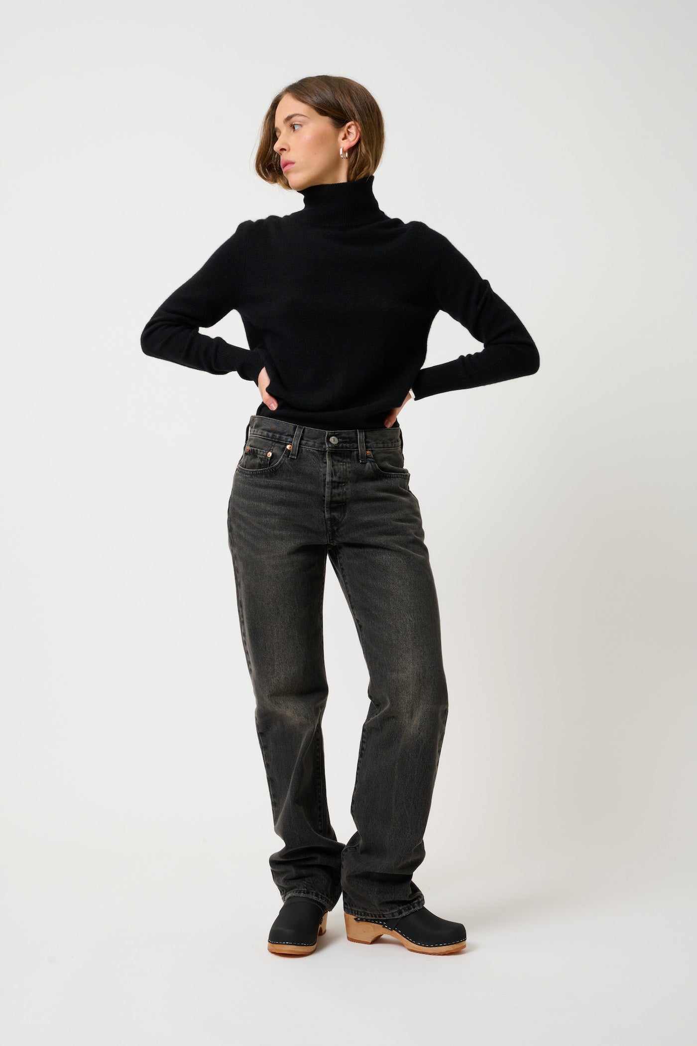 Jersey Cuello Vuelto - Eileen - Negro