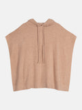 Elsa Hooded Poncho - Heather Camel - Women