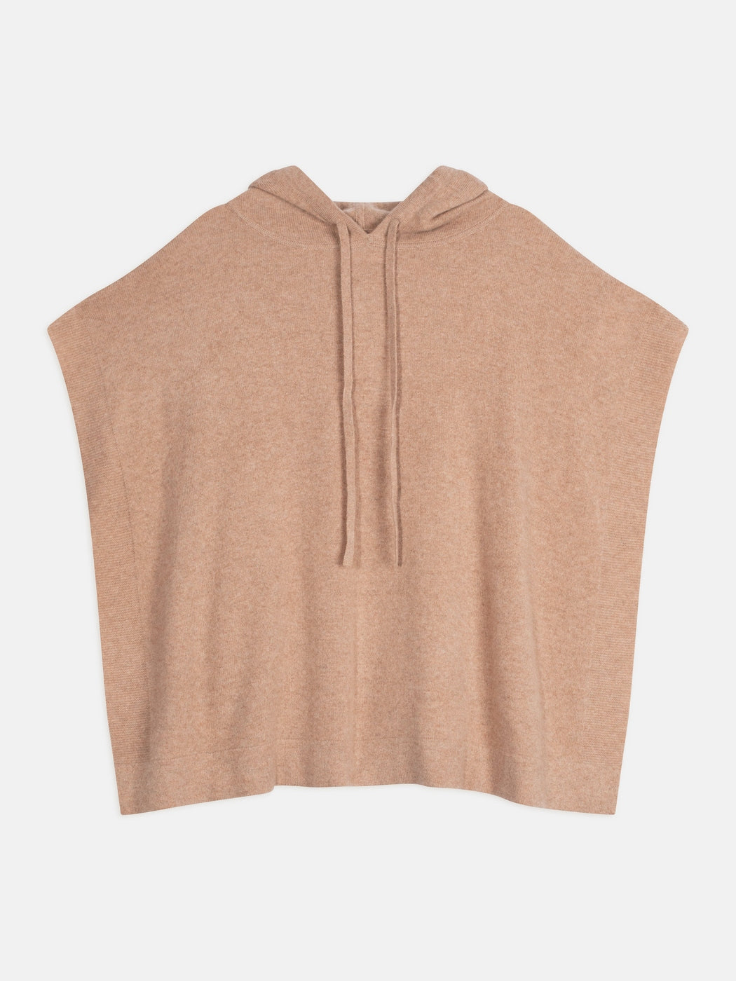 Elsa Hooded Poncho - Heather Camel - Women