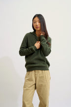 Jersey con cuello camionero - Marie - Caqui