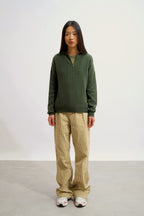 Jersey con cuello camionero - Marie - Caqui