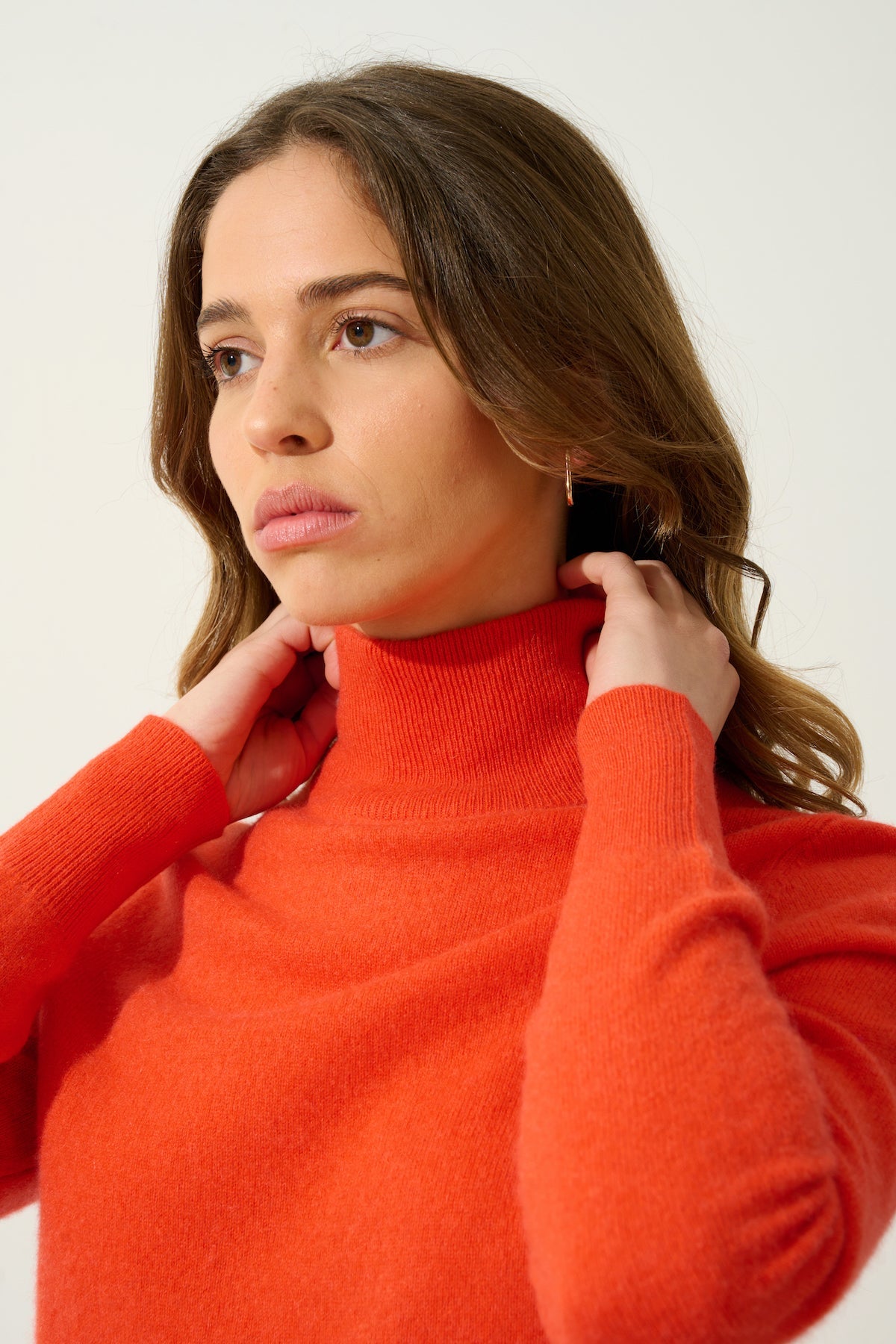 Roll-Neck Jumper - Eileen - Orange