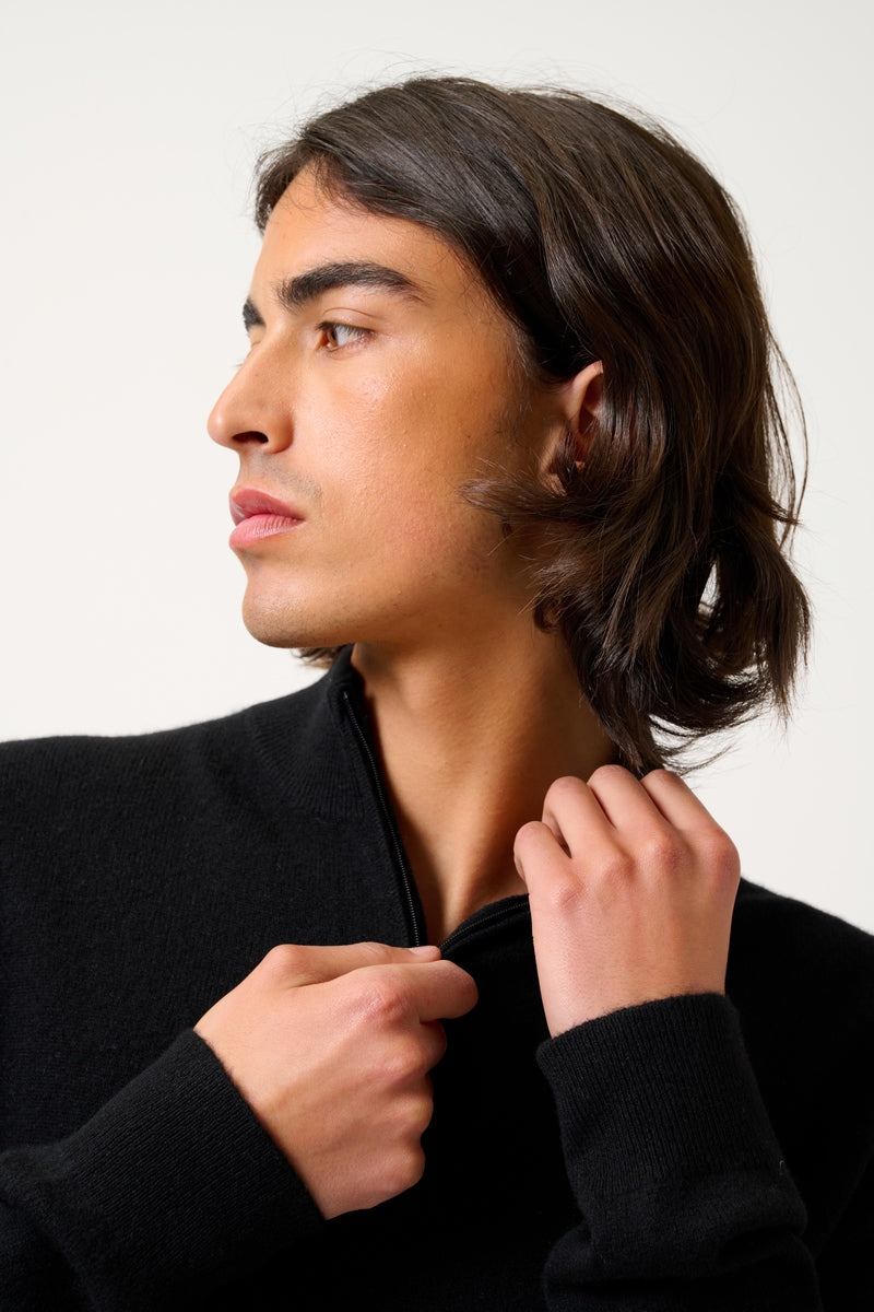 Candice Trucker Jumper - Black
