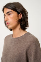 Crew Neck T-Shirt - Maya - Mottled Taupe