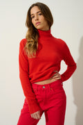 Jersey de cuello alto - Eileen - Tomate