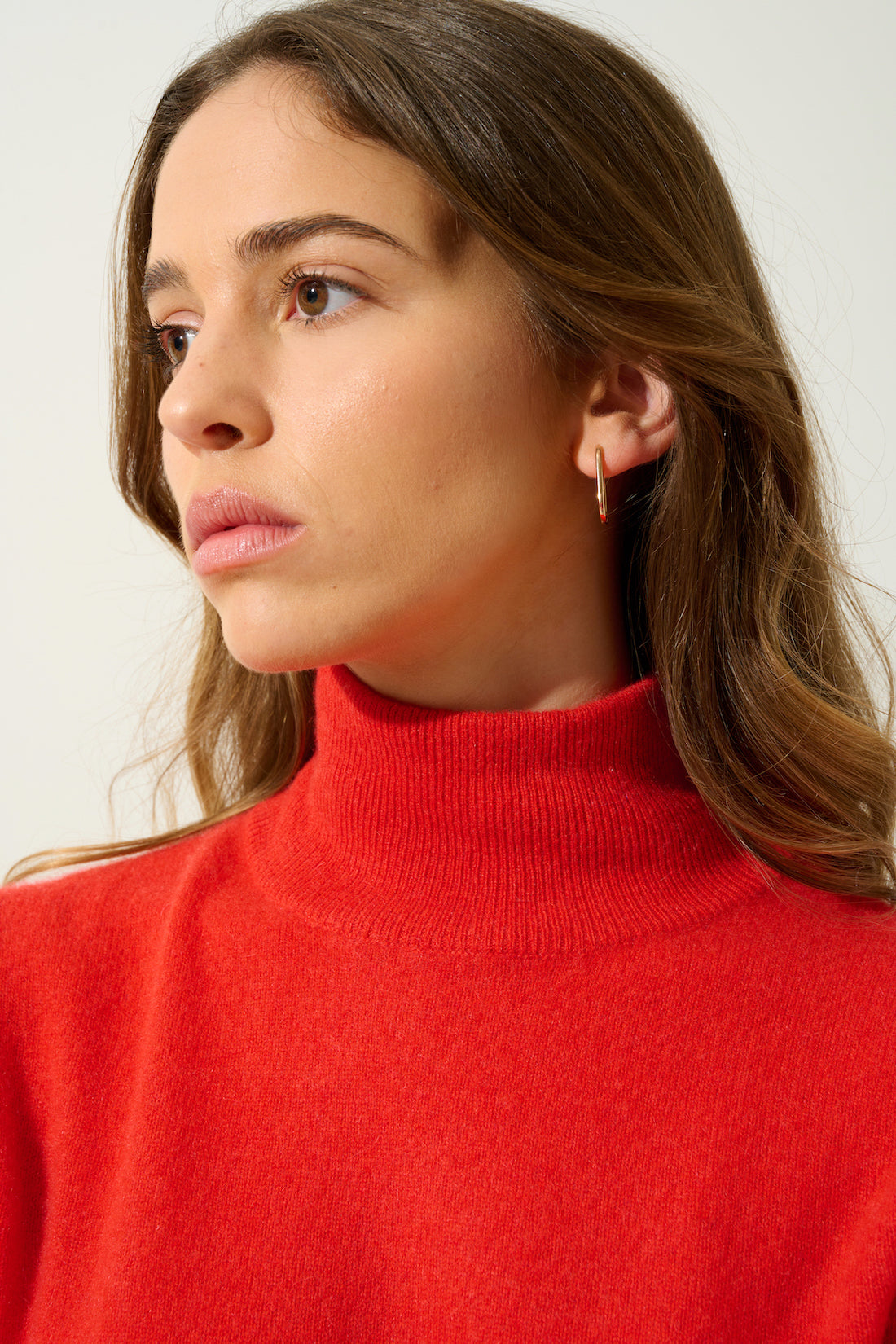Jersey de cuello alto - Eileen - Tomate