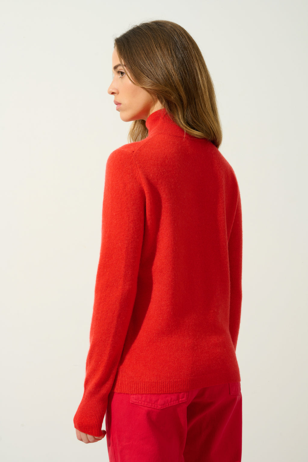 Jersey de cuello alto - Eileen - Tomate