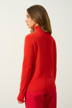 Jersey de cuello alto - Eileen - Tomate