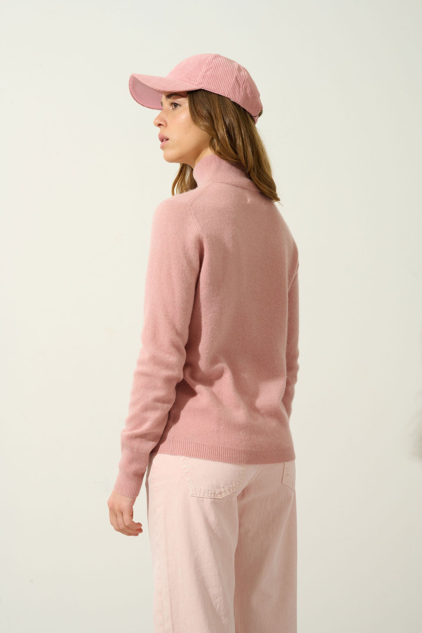 Jersey de Cuello Vuelto - Eileen - Rosa Palo