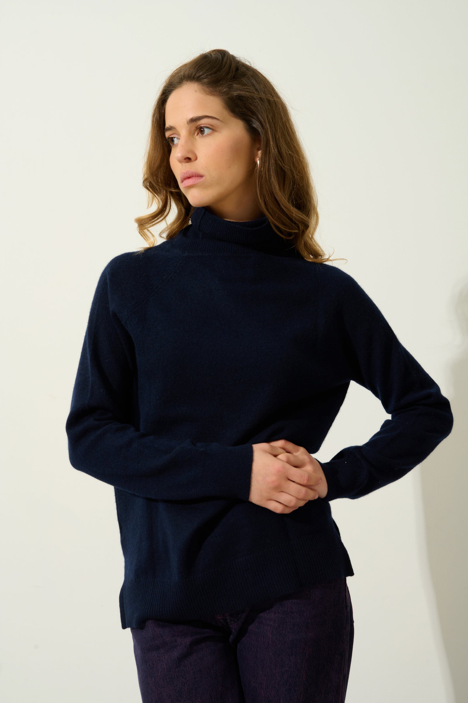 Pull Col Roulé - Madeline - Navy