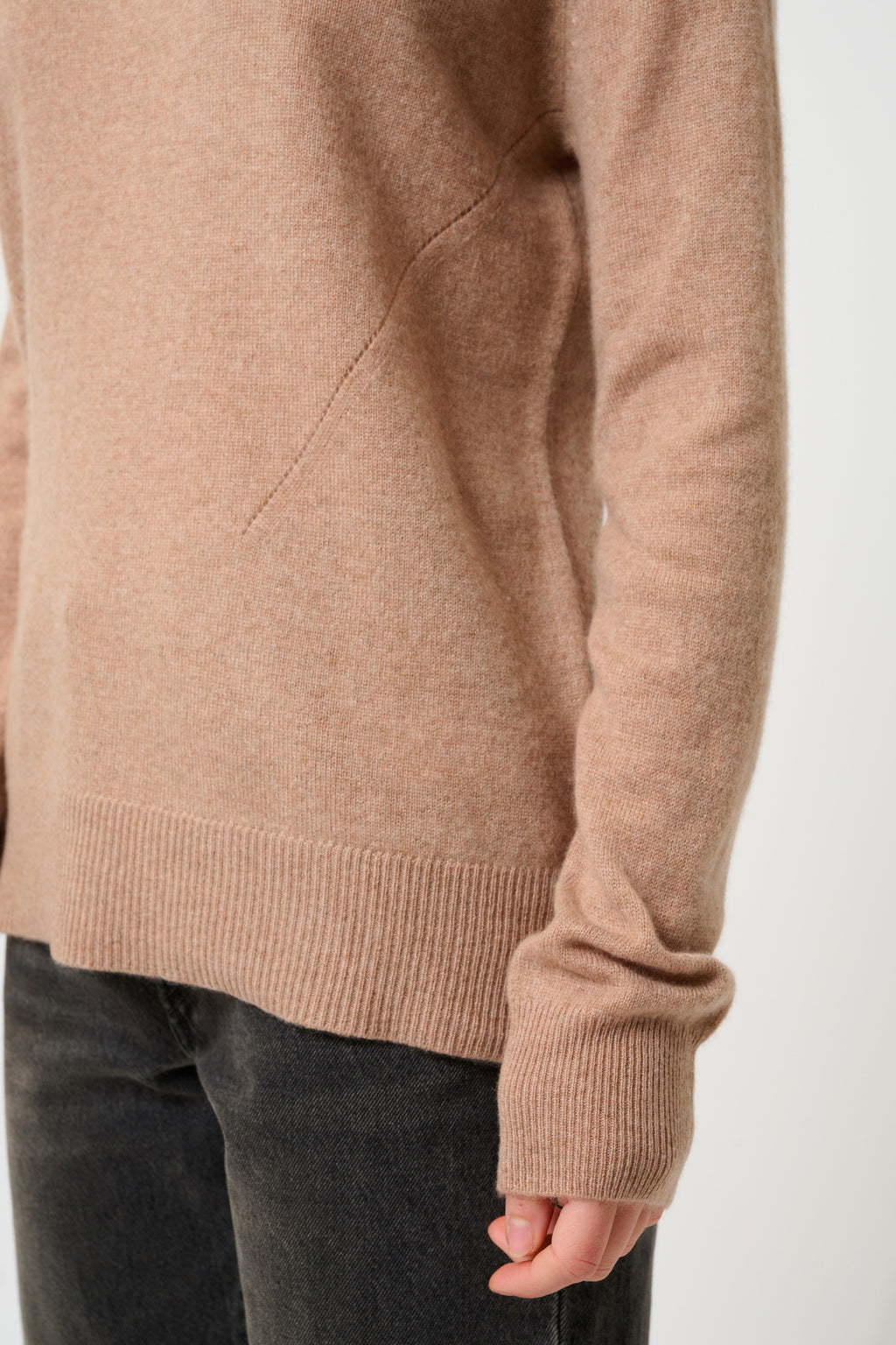 Roll-Neck Jumper - Madeline - Camel Chiné
