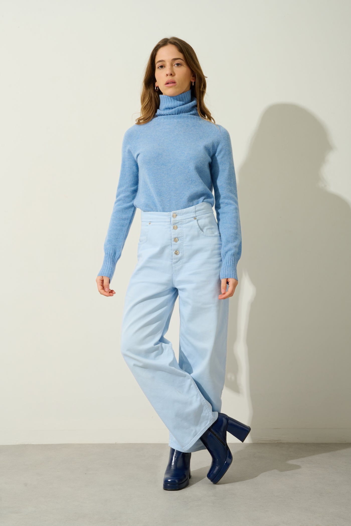 Jersey Cuello Alto - Cassy - Sky