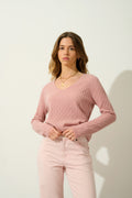 Jersey Cuello en V - Grasmoor - Rosa