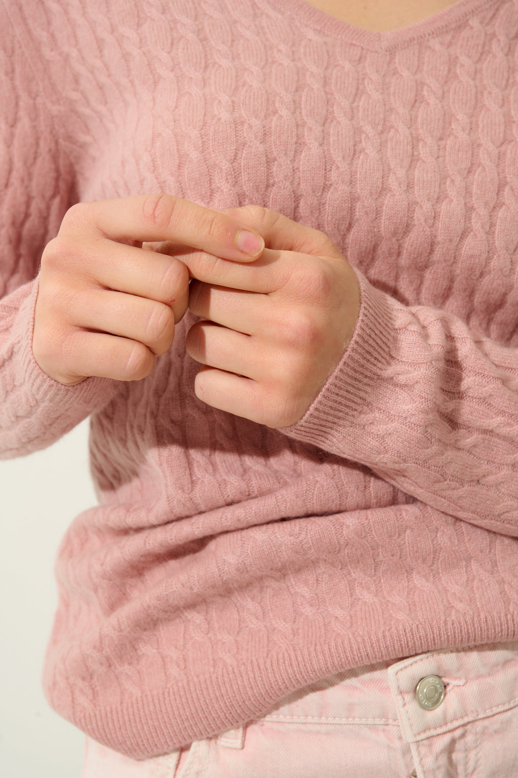 Jersey Cuello en V - Grasmoor - Rosa