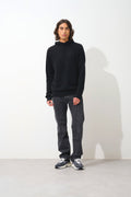 Pull Capuche - 100% Cachemire 2 Fils - Noir