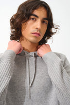 Jersey con capucha de 4 hilos - Bendt - Nube jaspeada