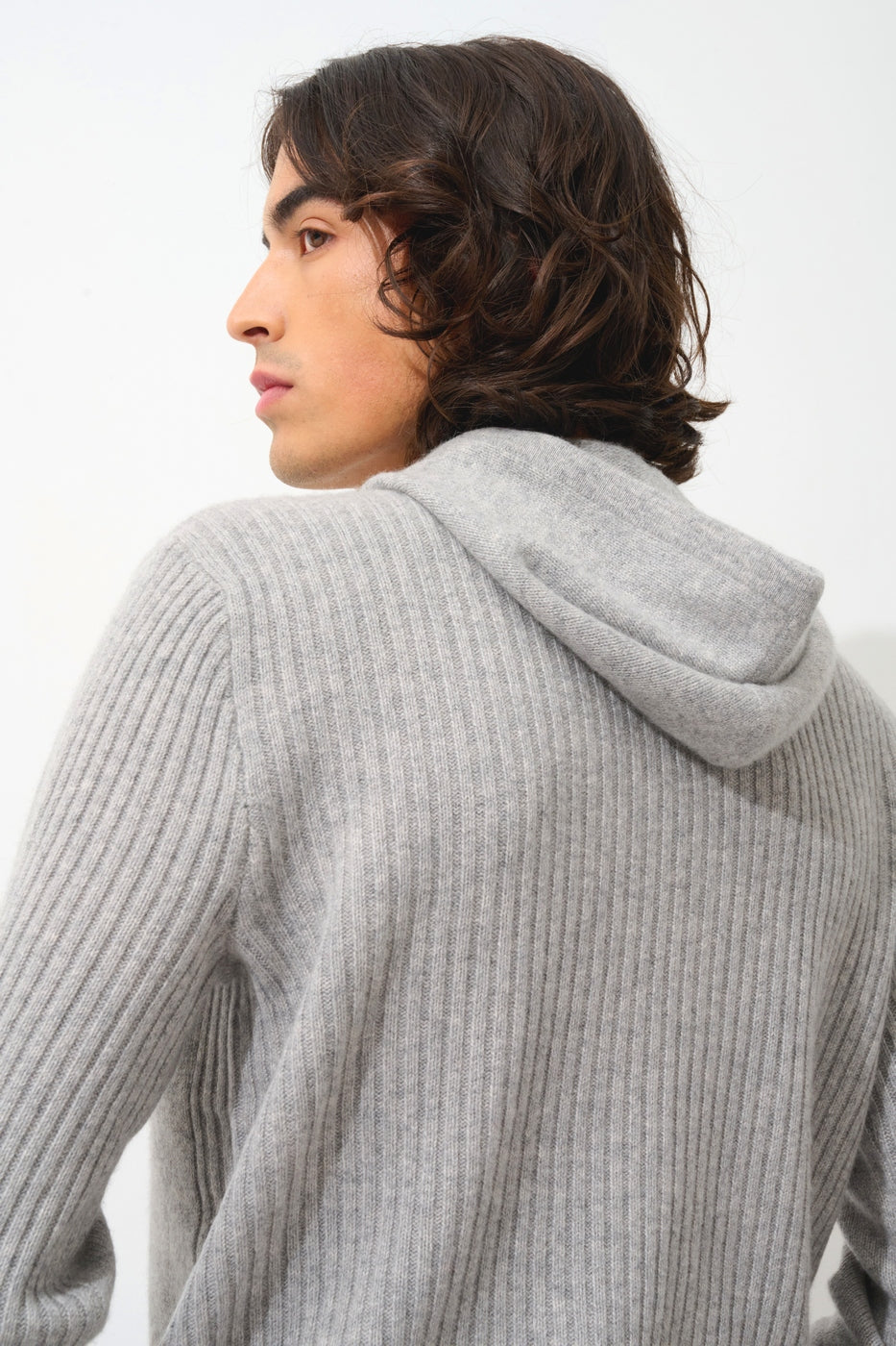 Jersey con capucha de 4 hilos - Bendt - Nube jaspeada