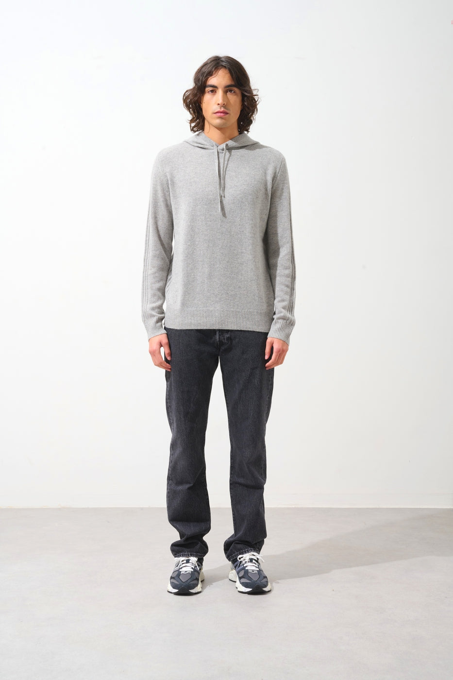 Jersey con capucha de 4 hilos - Bendt - Nube jaspeada