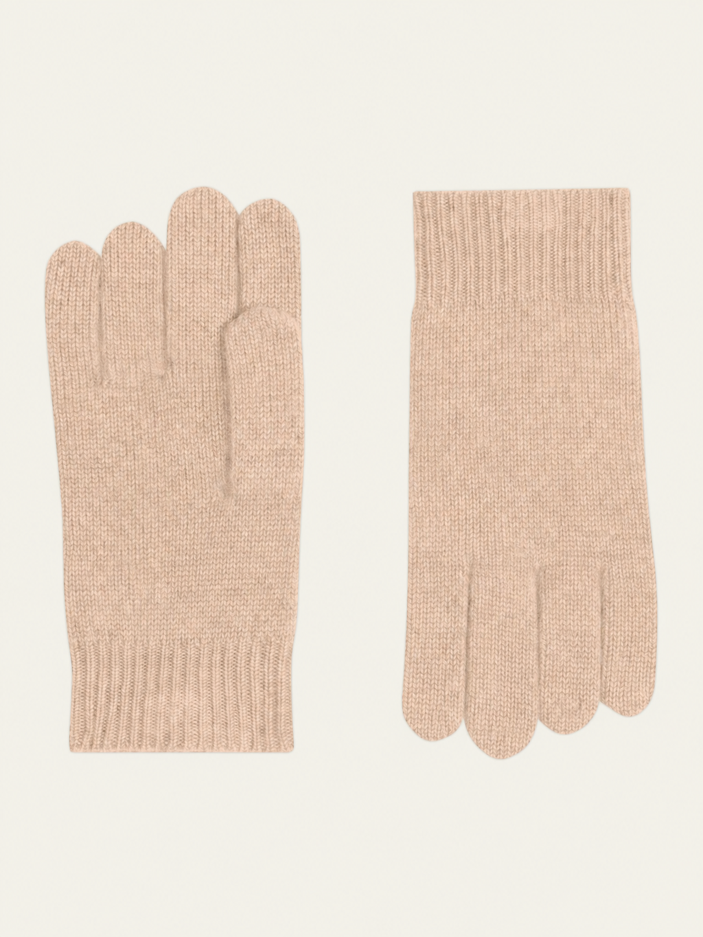 Guantes de 4 hilos Roc - 100% cachemira, 4 hilos - Beige - Unisex