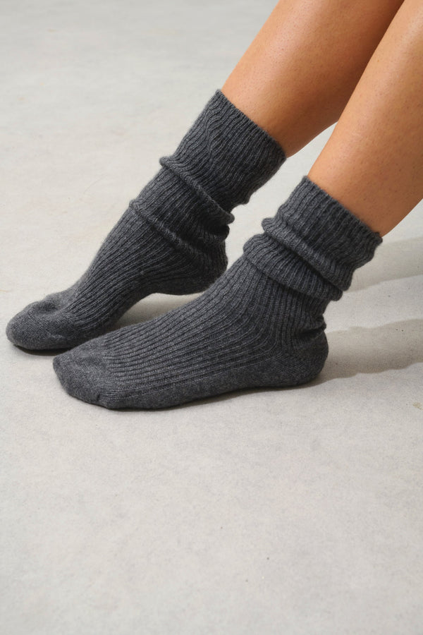 Calcetines 4 Hilos - Chewila - Antracita Jaspeado