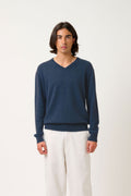 Pull Col V - Agel - Ocean Chiné