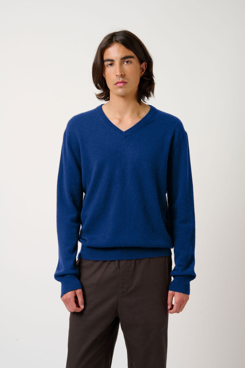 V-Neck Jumper - Agel - Ultramarine