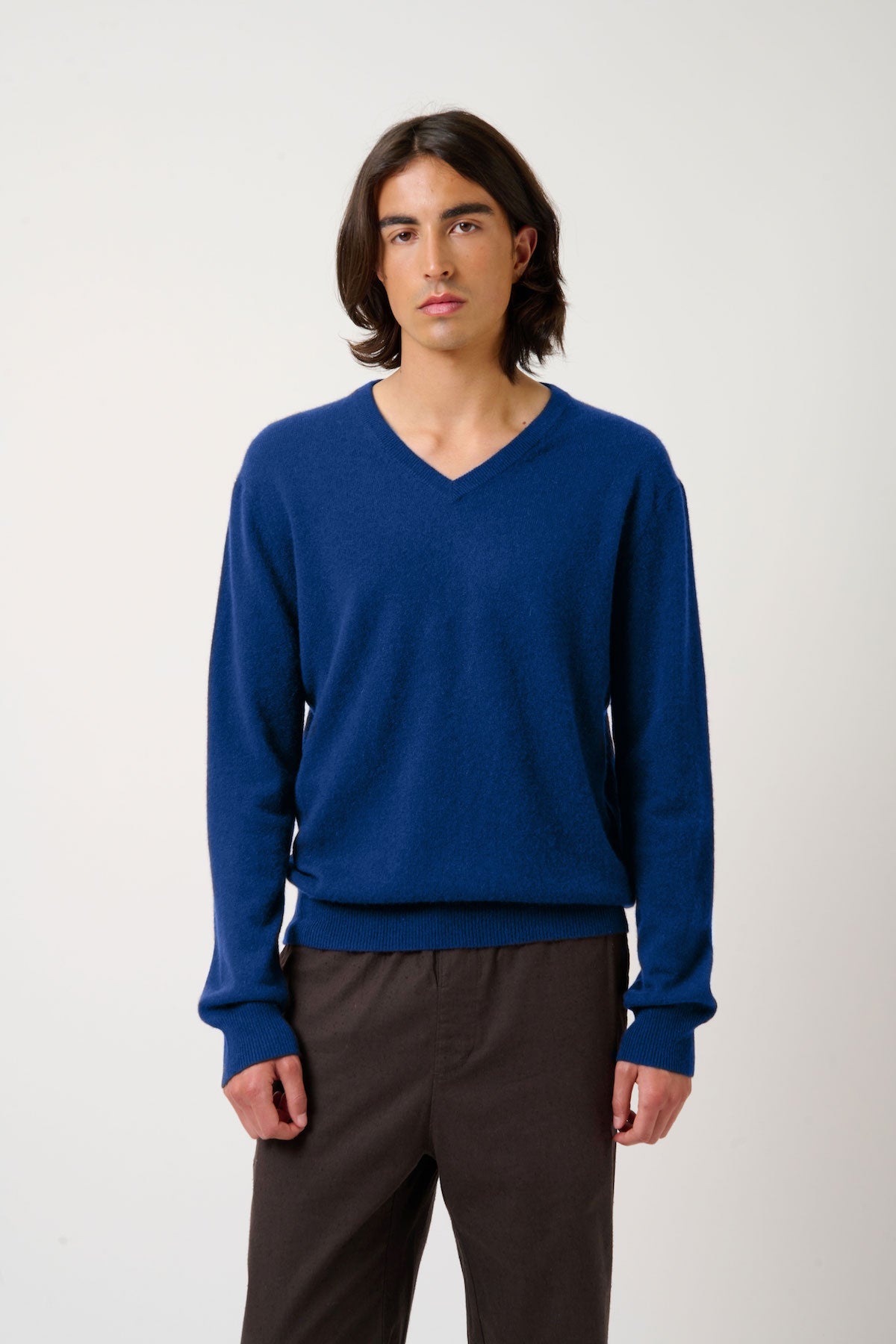V-Neck Jumper - Agel - Ultramarine