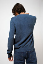 Jersey de cuello redondo - Aiglière - Océano jaspeado