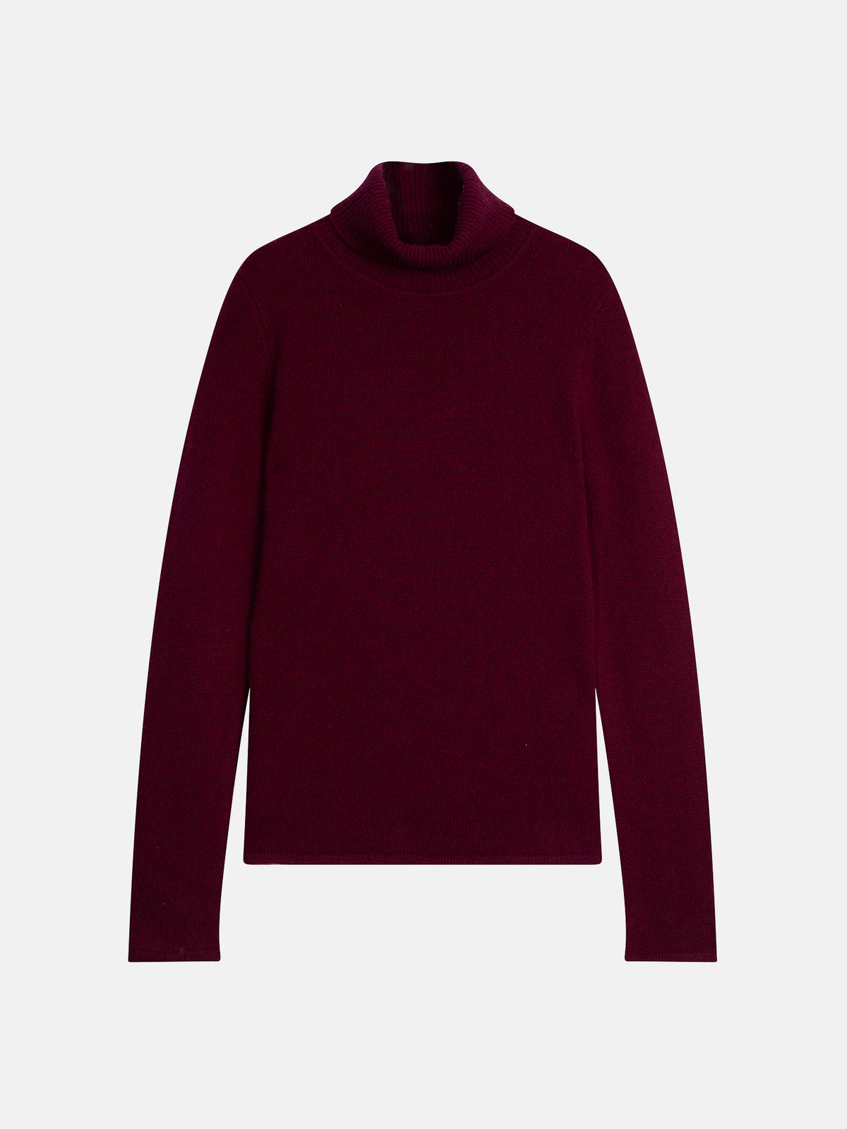 Pull Col Roulé 4 Fils Linda - 100% Cachemire, 4 Fils - Bordeaux